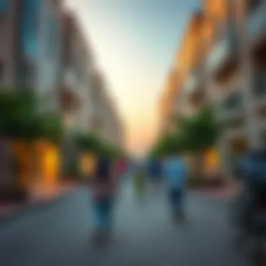 Vibrant community spaces in Taraf Dubai