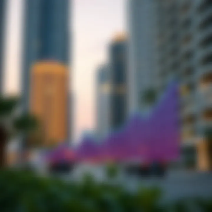 Graph illustrating real estate investment trends in Taraf Dubai