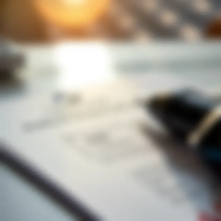 A close-up of vehicle registration documents and forms