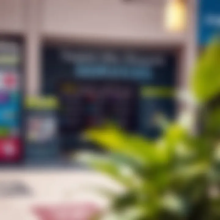 Signage displaying various services offered at Tasjeel Abu Shagara