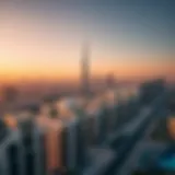 Aerial view of Dubai skyline showcasing luxury properties