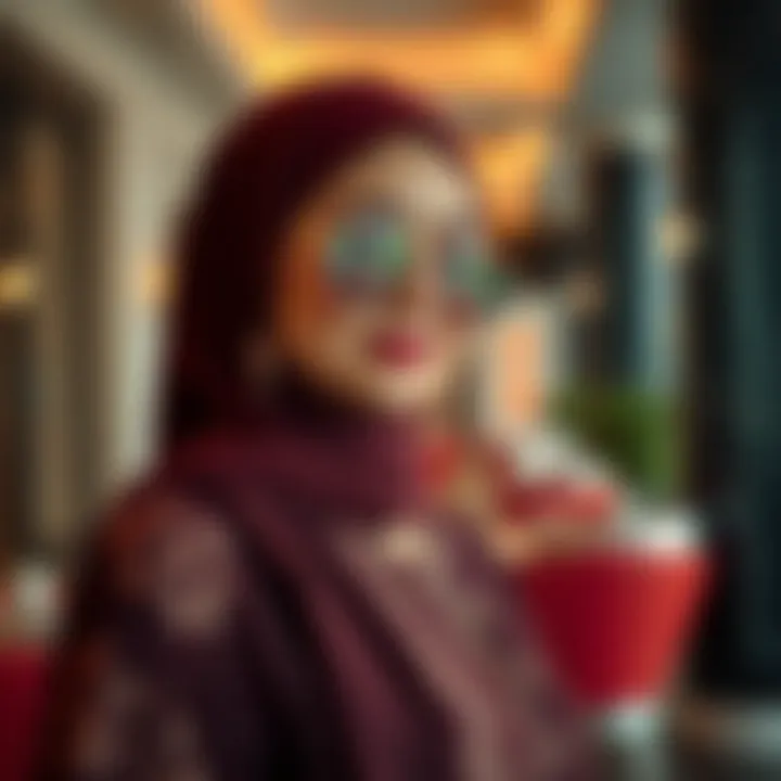 Fashion-forward accessorizing options complementing abayas