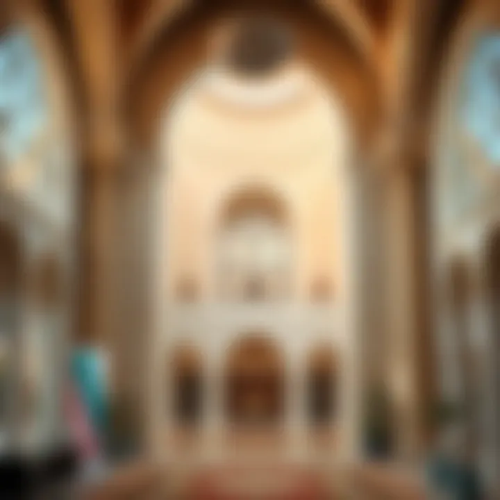 Interior view of the Al Awaqf Building highlighting its cultural significance