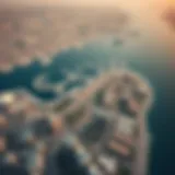 Aerial view of Al Reem Island showcasing the urban landscape