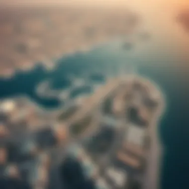 Aerial Perspective of Al Reem Island Aerial view of Al Reem Island showcasing the urban landscape