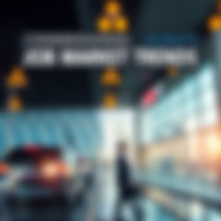 An infographic illustrating job market trends in Dubai