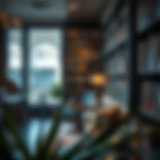 A cozy reading nook in a Dubai bookshop