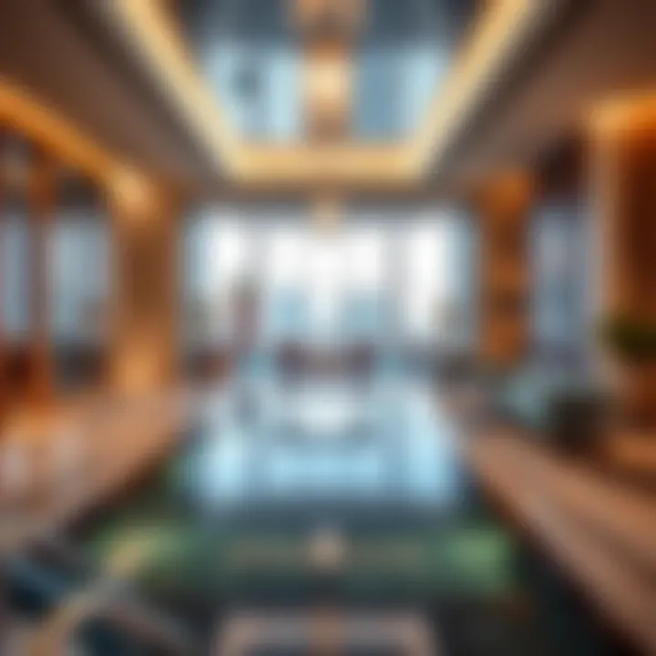 Luxurious Amenities of Damas Tower Interior amenities showcasing luxury living within Damas Tower