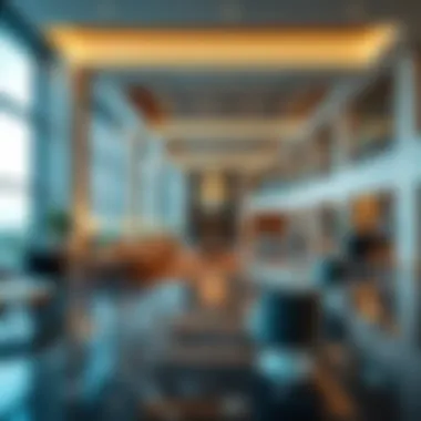 Luxurious Lobby of the Edge Hotel Luxurious lobby area of the Edge Hotel