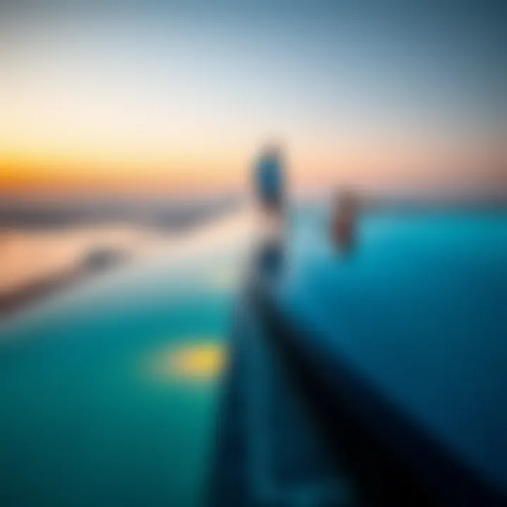 Infinity pool on a penthouse rooftop