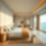 Luxurious suite showcasing stunning views of Yas Island