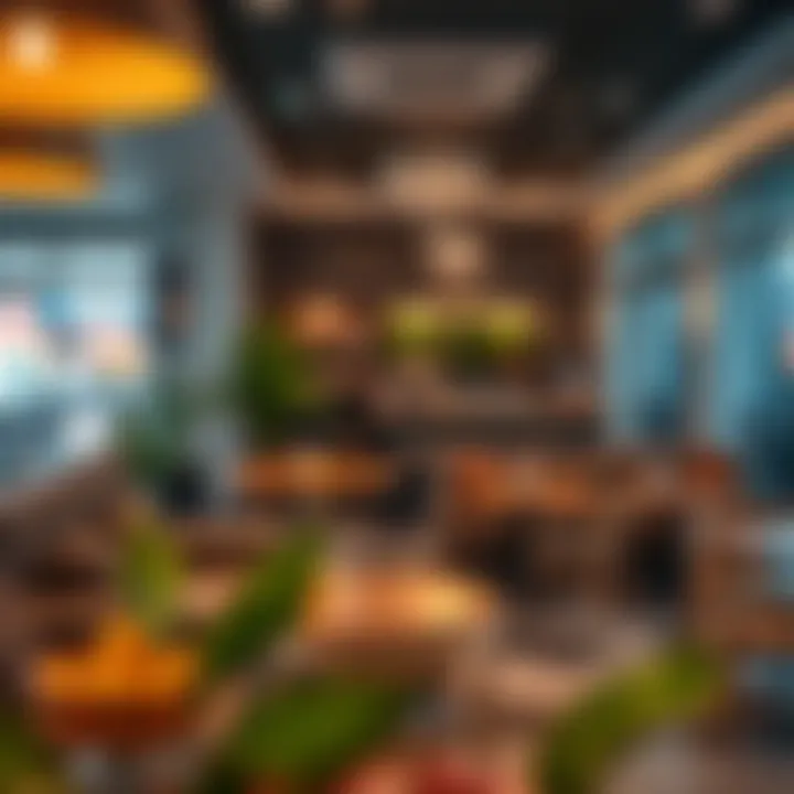Relaxing Lounge Atmosphere at Sahara Mall A cozy lounge area inviting guests to relax and unwind