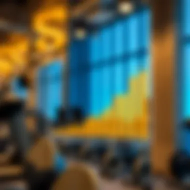 Market Trends and Growth Graph depicting market trends and investment growth in gyms