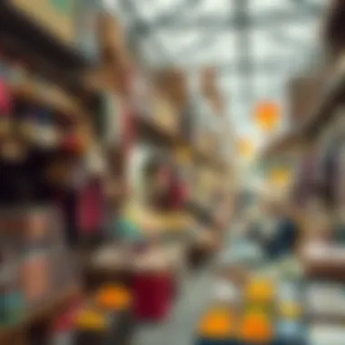 Diverse array of goods and services offered in a marketplace