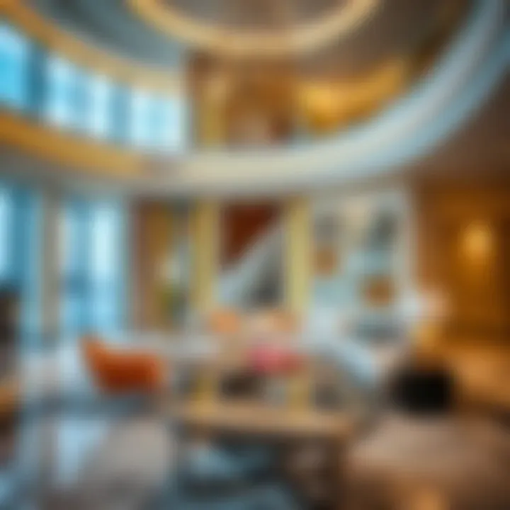 Elegant Interiors of Marquise Square Tower Luxurious interior design of a residence in Marquise Square Tower