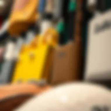 Luxury Golf Merchandise Close-up of luxury golf merchandise available at the Golf Souk