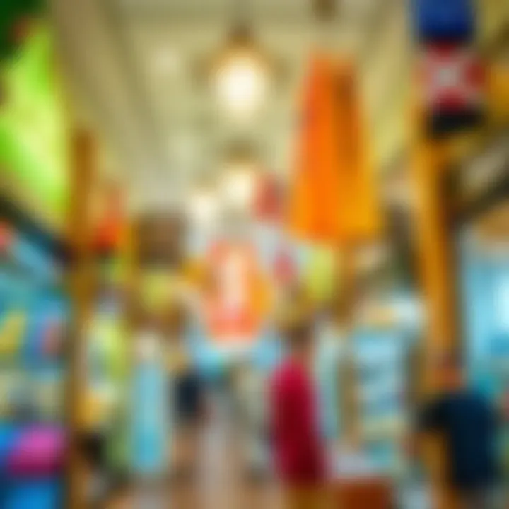 Vibrant Shopping Experience Interior shot depicting the vibrant shopping experience at the Golf Souk