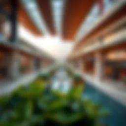 A panoramic view of the Outlet at Jebel Ali showcasing the architecture and layout.