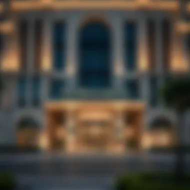 The Elegant Facade of The Ritz-Carlton, DIFC Elegant facade of The Ritz-Carlton, DIFC showcasing luxury architecture