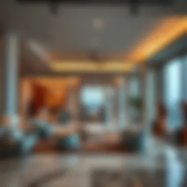 Interior design features highlighting the luxurious amenities of Tower Laguna