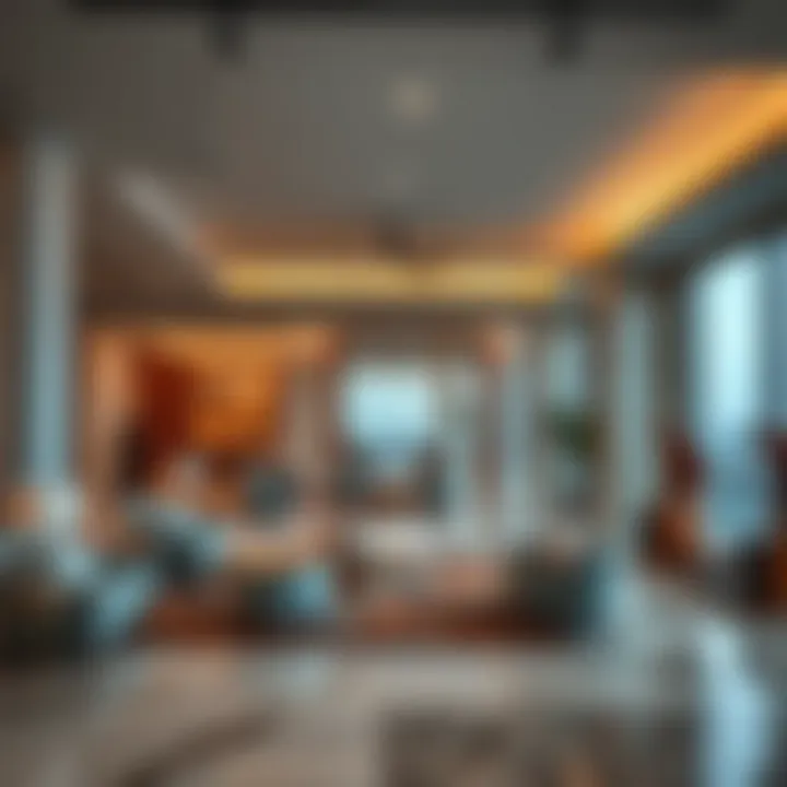 Interior design features highlighting the luxurious amenities of Tower Laguna