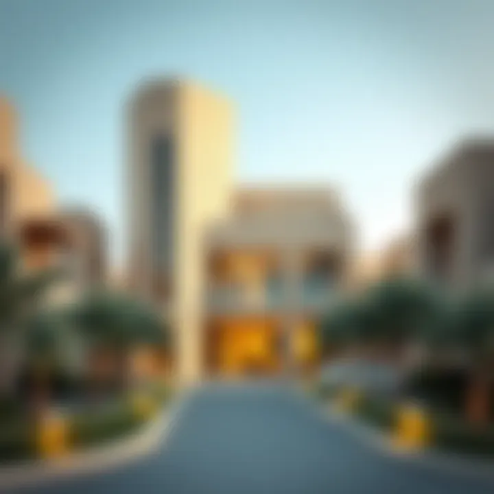 Contemporary architecture highlighting community living in Tilal Al Ghaf