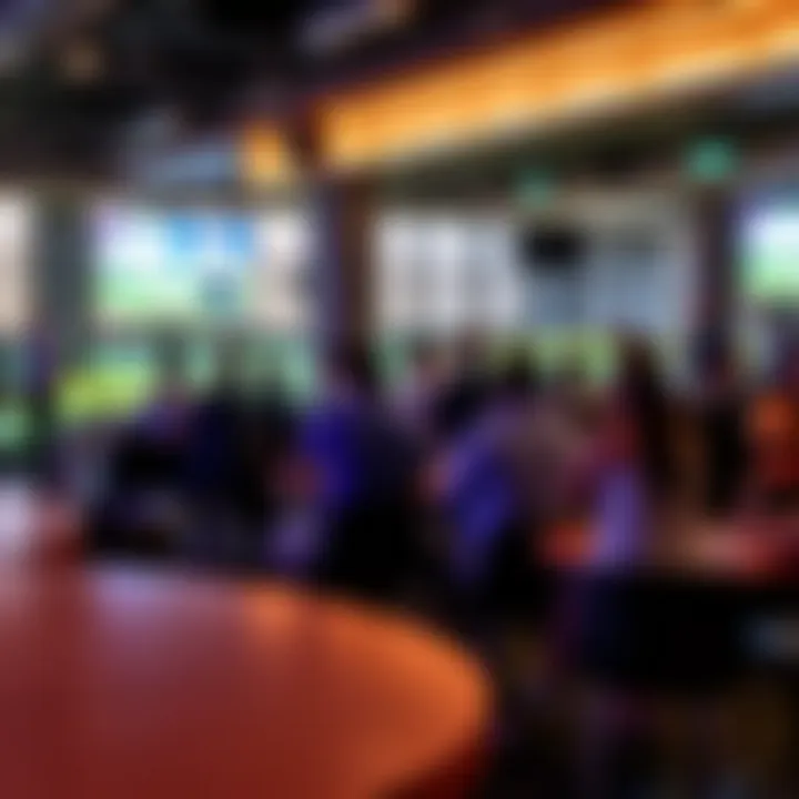 A networking event taking place at Topgolf Dubai