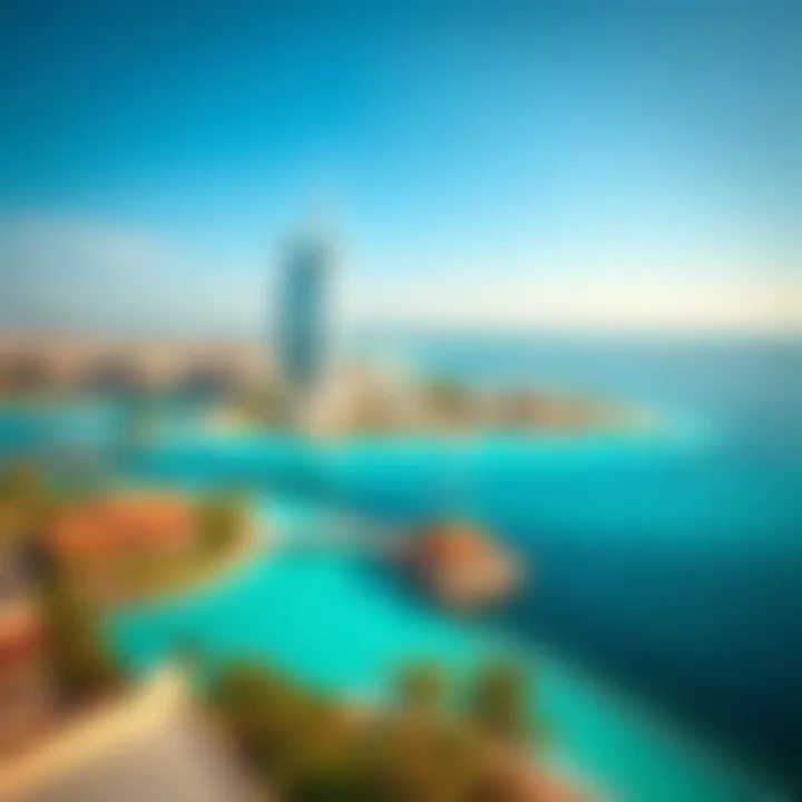 Palm Jumeirah: A Marvel of Engineering and Nature Luxurious view of the Palm Jumeirah from above