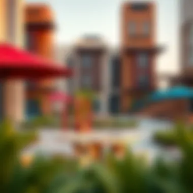 Community Amenities in Townsquare Dubai Community amenities in Townsquare Dubai, highlighting recreational areas