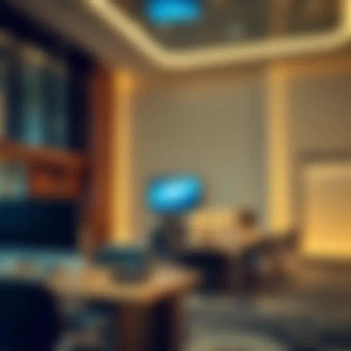 Business center equipped with advanced technology at Fairmont Dubai