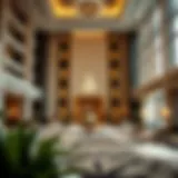 Luxurious lobby of Fairmont Dubai showcasing elegant design