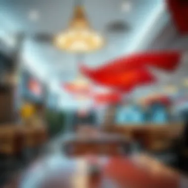 Interior ambiance showcasing dining spaces at Festival City