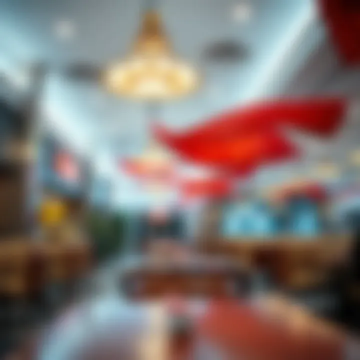 Interior ambiance showcasing dining spaces at Festival City