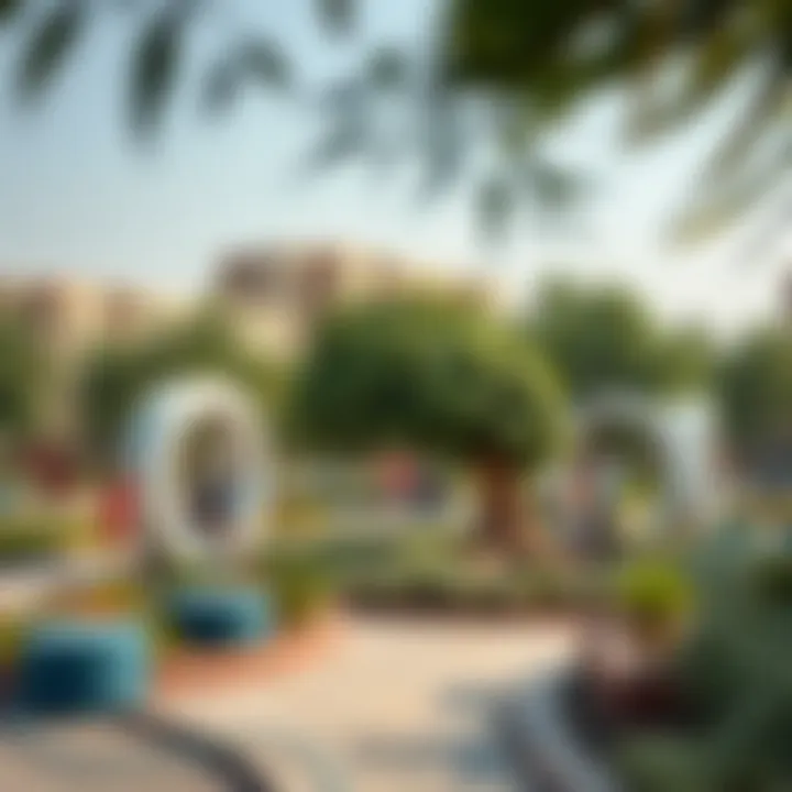 Green spaces and sustainable practices in Al Nahda's environment