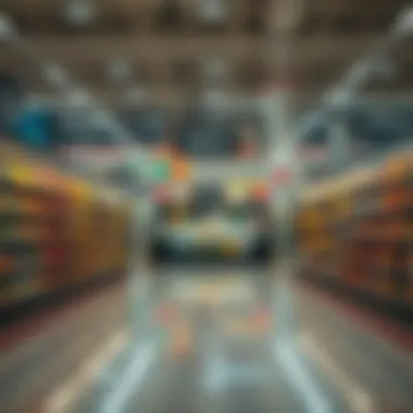 Diverse Aisles of Galleria Mall Supermarket Interior view of Galleria Mall Supermarket showcasing diverse product aisles