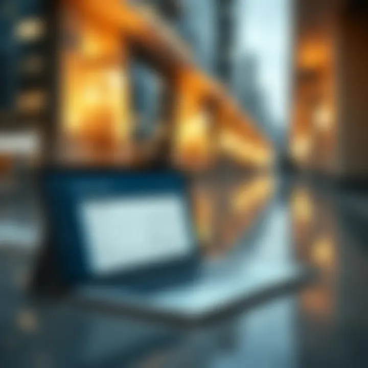 Illustration of a digital platform for downloading contracts