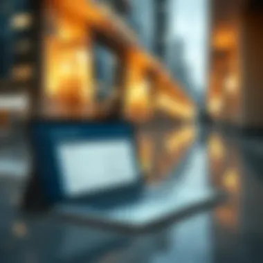 Online Access to Tenancy Agreements Illustration of a digital platform for downloading contracts