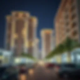 Architectural view of Dubai real estate development