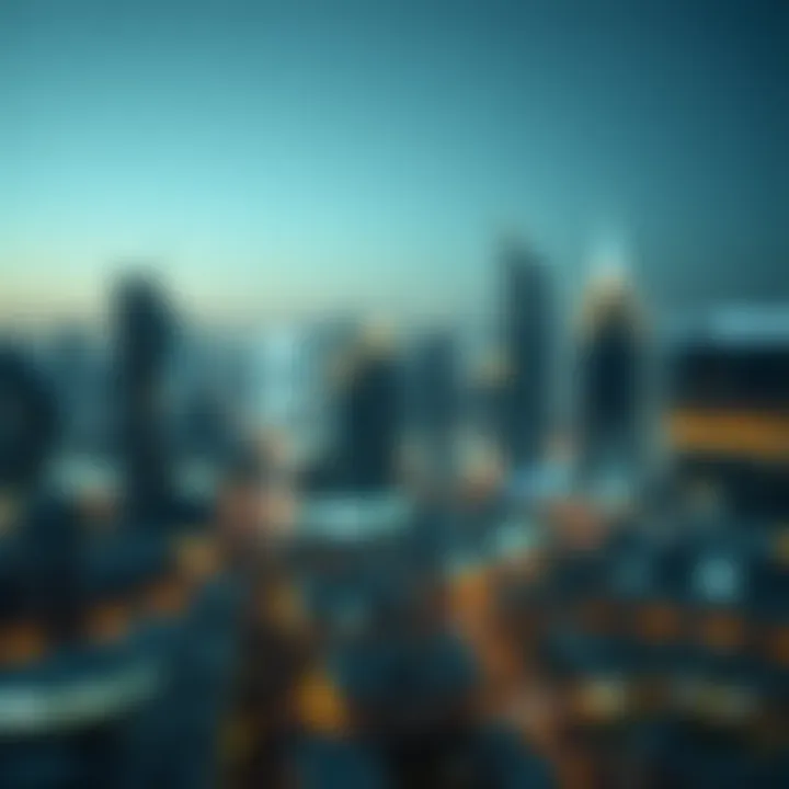 Modern Skyline of Dubai Showcasing Real Estate Growth Modern skyline of Dubai showcasing real estate growth