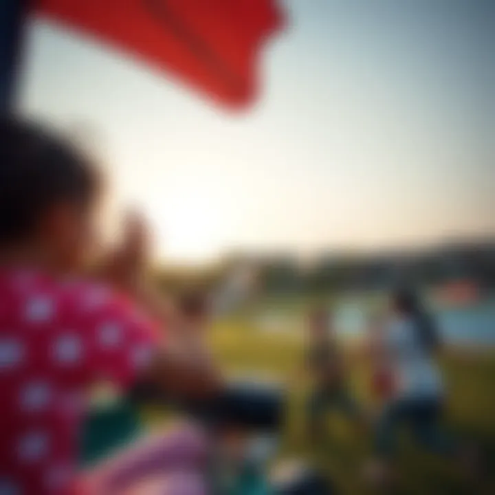 Families enjoying recreational activities at Hills Park