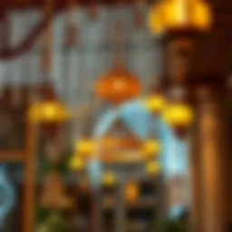 Traditional Emirati decorations during holidays