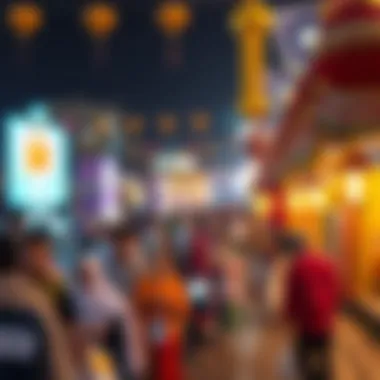 Vibrant Local Celebrations Vibrant celebrations of a local holiday in the UAE