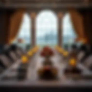 Elegant Iftar Setting in Dubai A beautifully decorated table ready for iftar