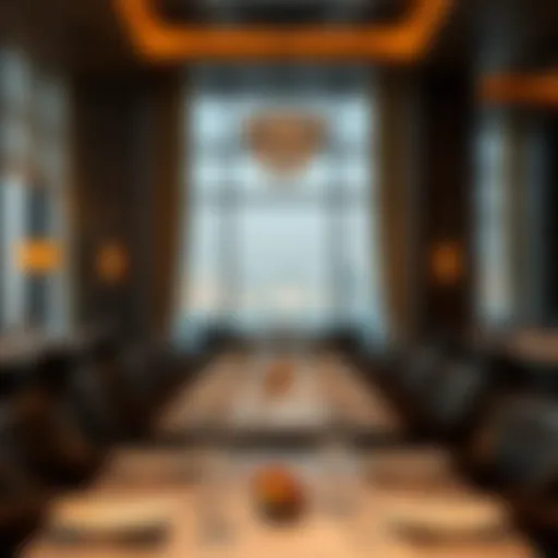 Elegant dining setup at Ila Restaurant