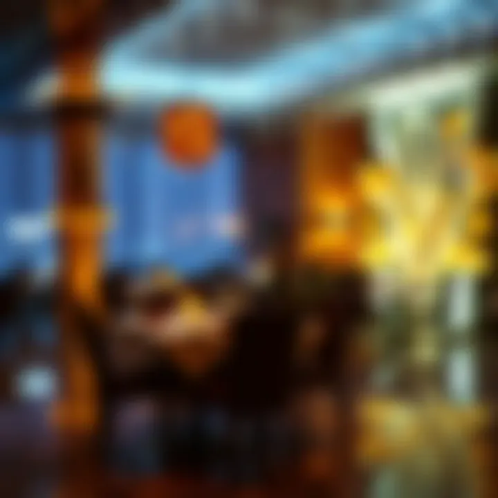 Atmospheric Dining Vibrant ambiance enhancing the dining experience