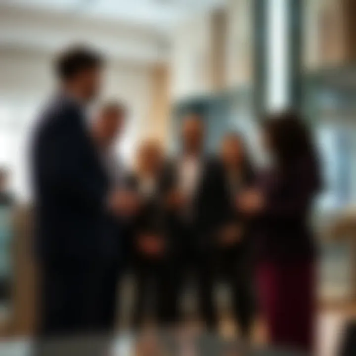 Collaboration Among Real Estate Professionals Real estate professionals collaborating