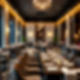 Elegant indoor dining setting at Jumeirah Restaurant with contemporary decor