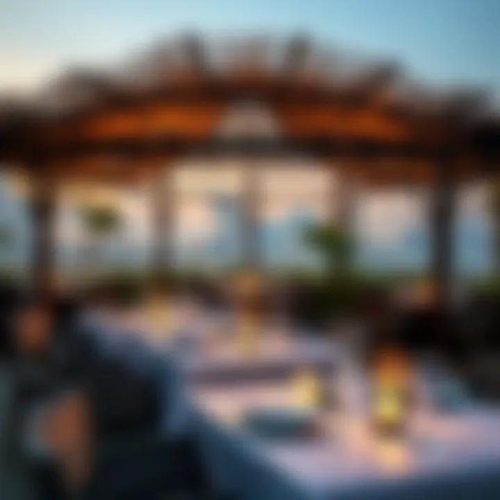 Scenic Outdoor Dining Experience at Jumeirah Inviting outdoor terrace with stunning views at Jumeirah Restaurant
