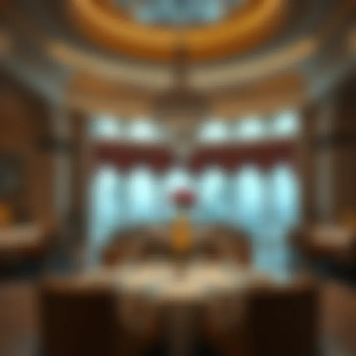 Elegant Dining Experience at Khalidia Palace Hotel Elegant dining area within Khalidia Palace Hotel
