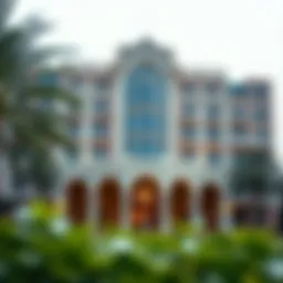 Exterior view of Khalidia Palace Hotel showcasing its stunning architecture